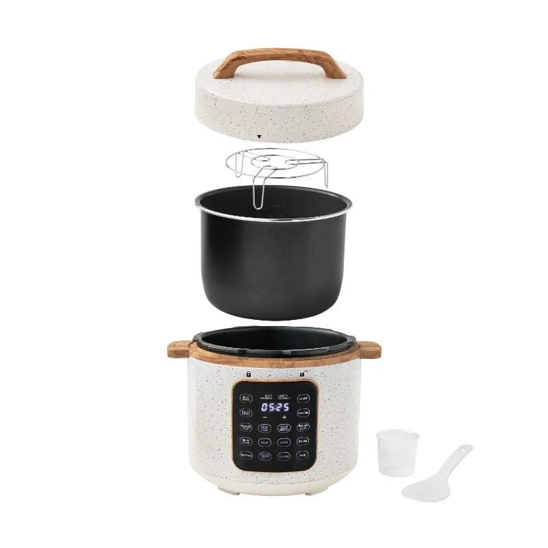 6-Quart Pressure Cooker  with Touch Control Display