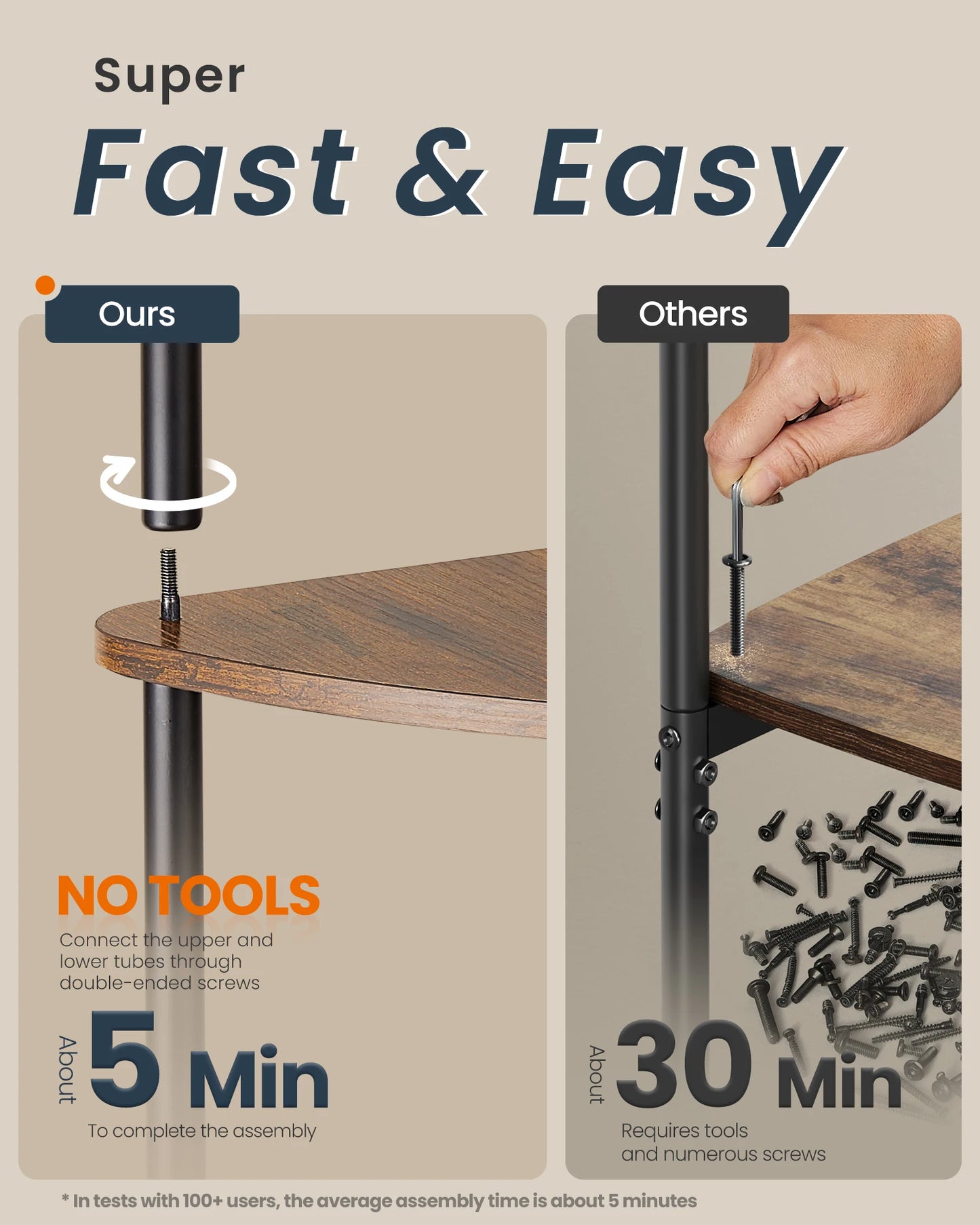 5-Tier Corner Standing Shelf