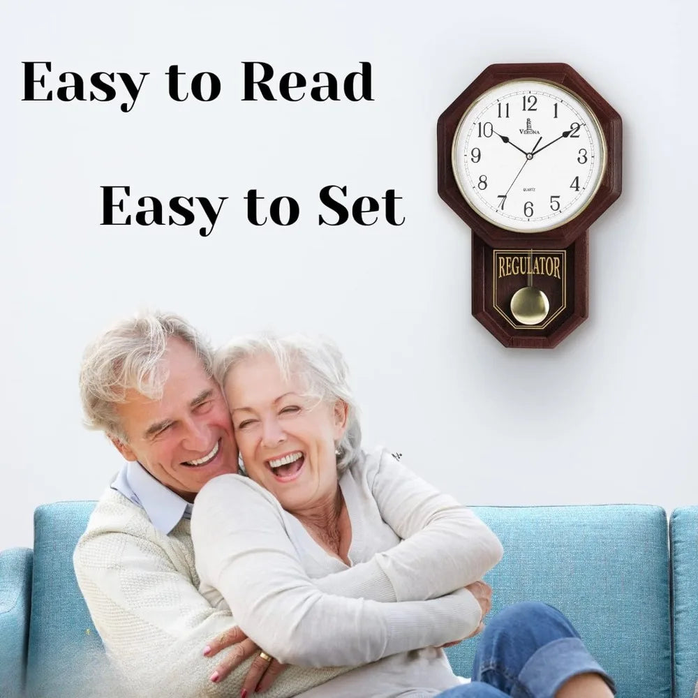 Pendulum Wall Clock -Battery Operated