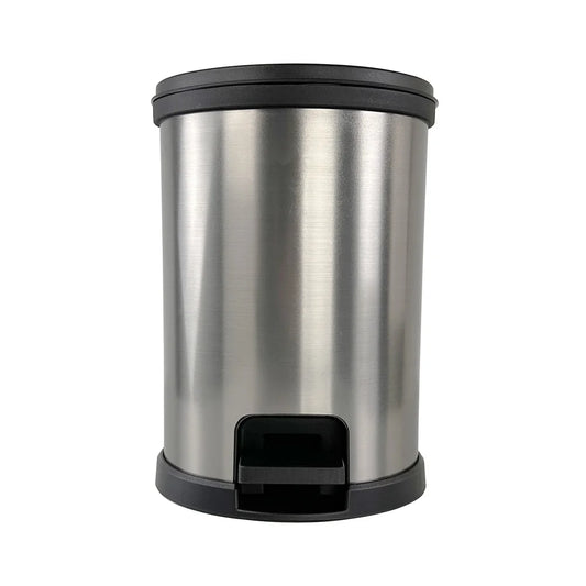 1.5 Gallon Plastic Step Touchless Wastebasket