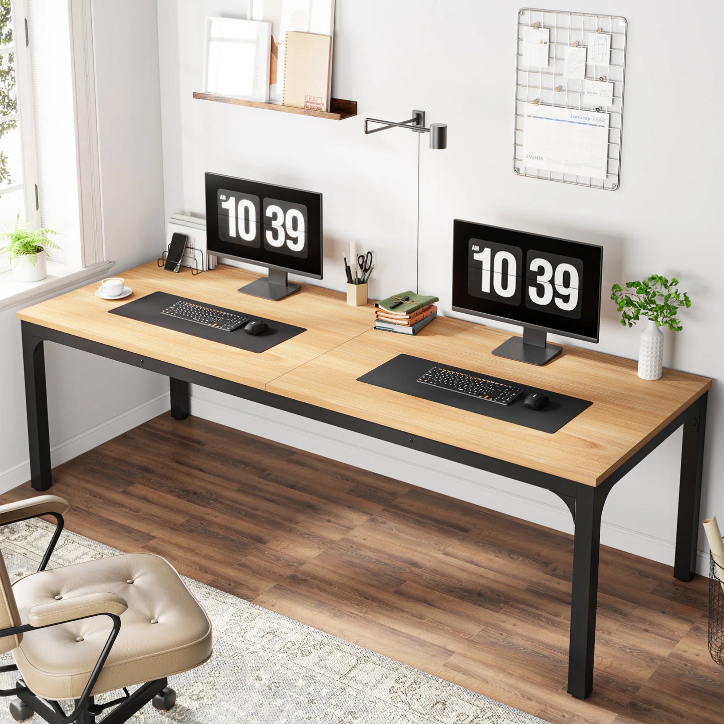 2 Person Computer Desk for Home Office