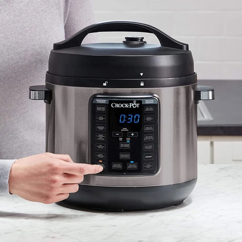 8-Quart Crock-Pot - Programmable Slow Cooker and Pressure Cooker
