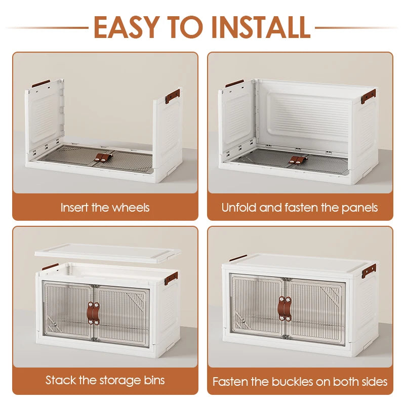 Multi-Layer Folding Storage Cabinet