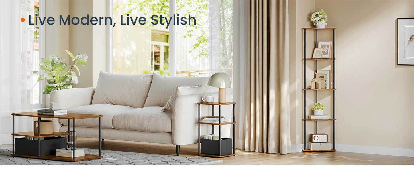 5-Tier Corner Standing Shelf