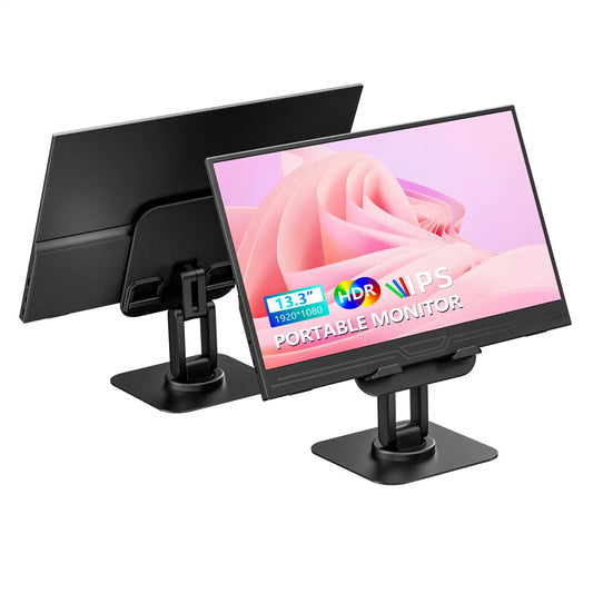 13.3 inch Portable Monitor Ultra-Thin w /Foldable Stand