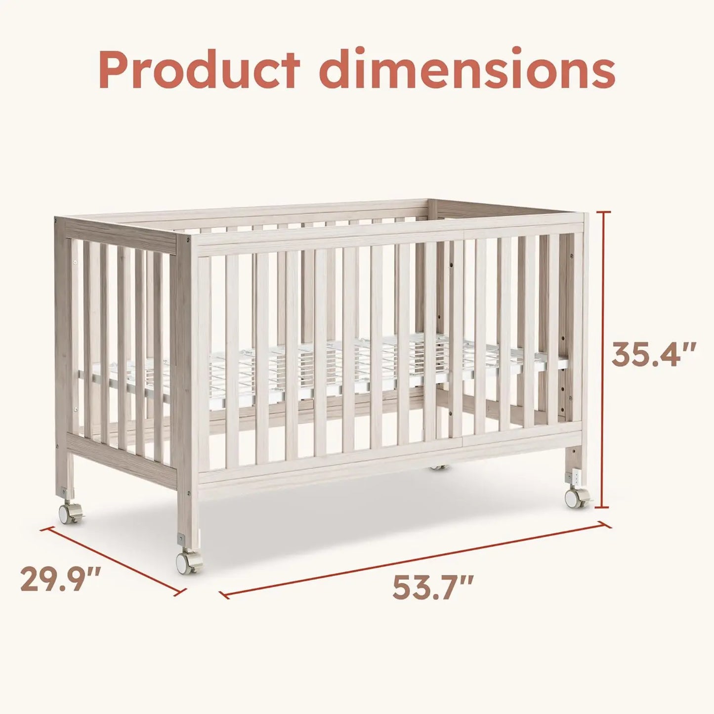 11-in-1 Convertible Baby Crib
