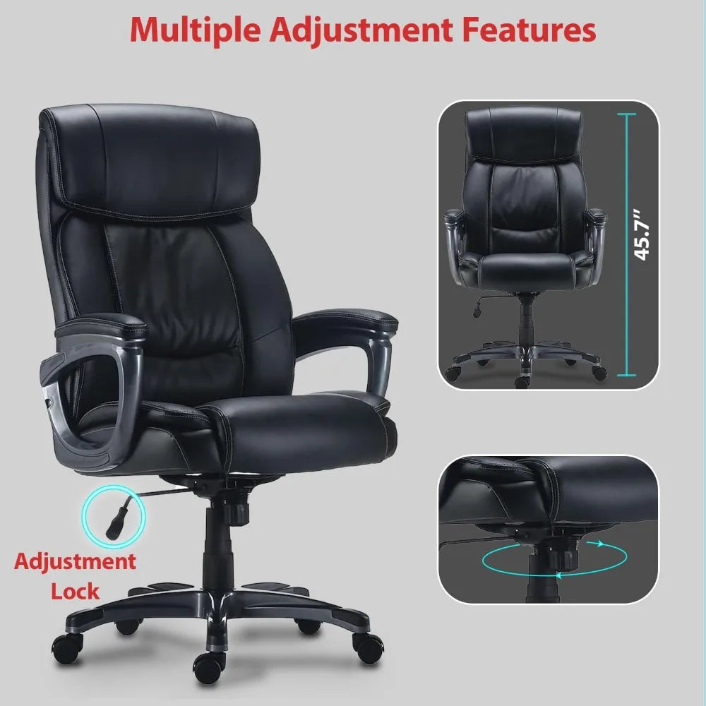Leather Cushioned Office Chair